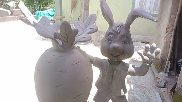 Làm tượng bé thỏ và lên màu từ a đến z " Biện Nguyễn art "