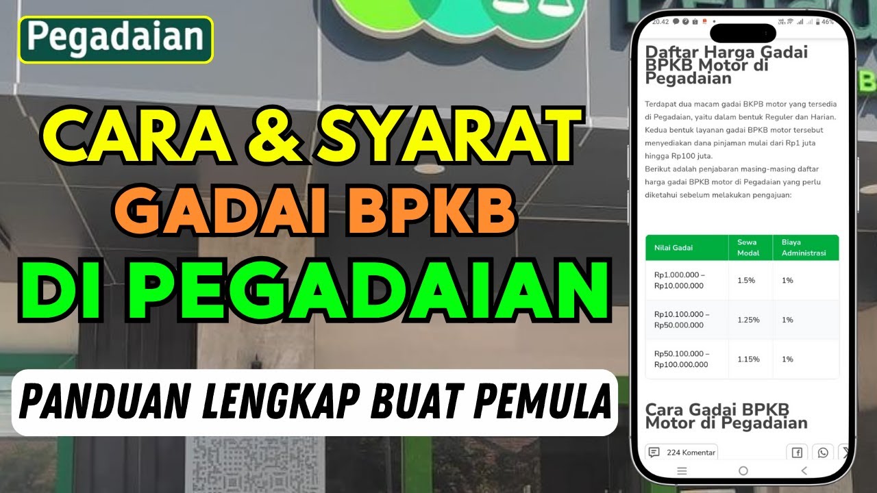 Cara dan Syarat Gadai BPKB di Pegadaian – Panduan Lengkap untuk Pemula