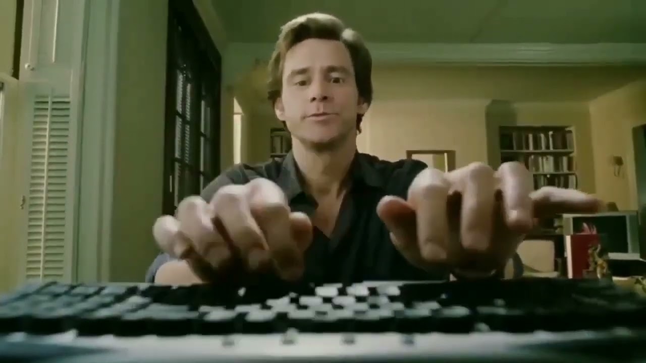 computer typing meme