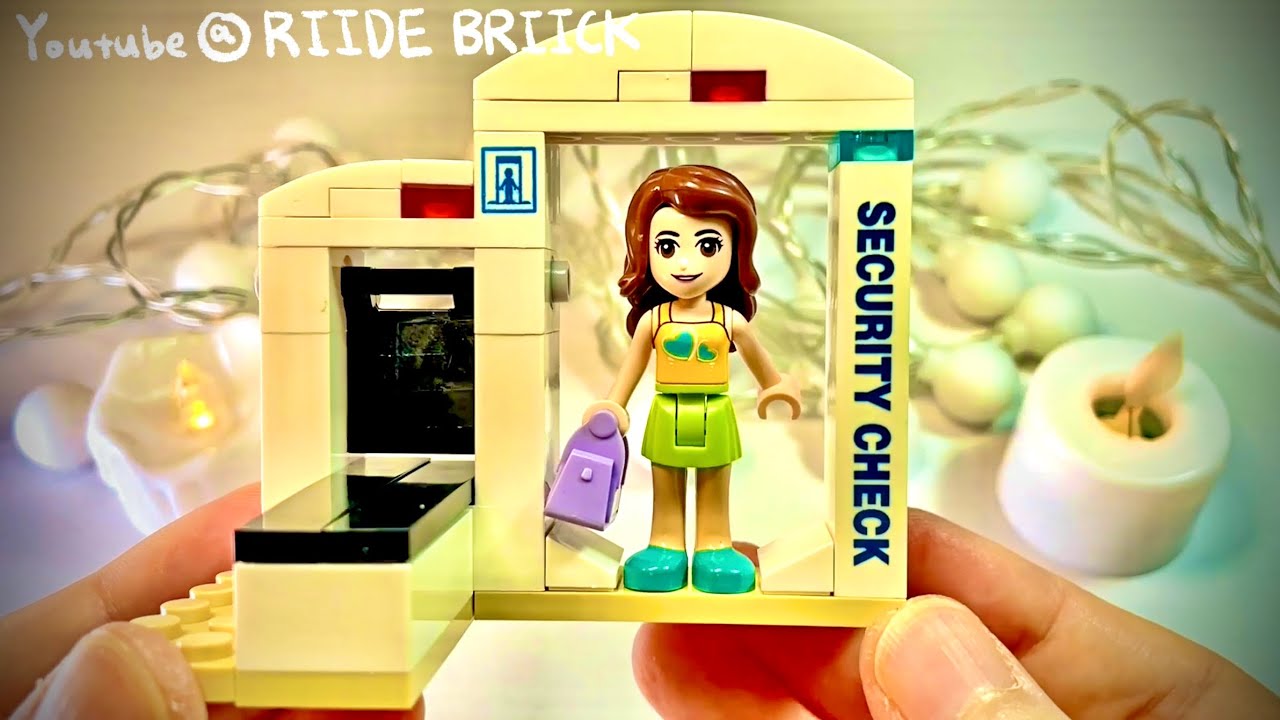 ️👨‍ Building girl block-how to make brick airport security checkpoint ️ ...