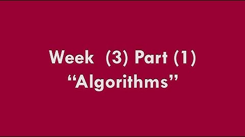 [3-1] CS50x In Arabic - Week 3 - Part 1