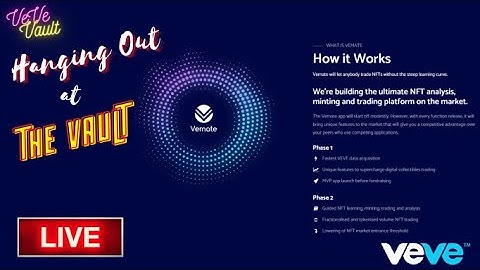 Hanging Out at The Vault! Vemate Overview + Populating my Vemate Vault - VeVe Market Check, Pumping?