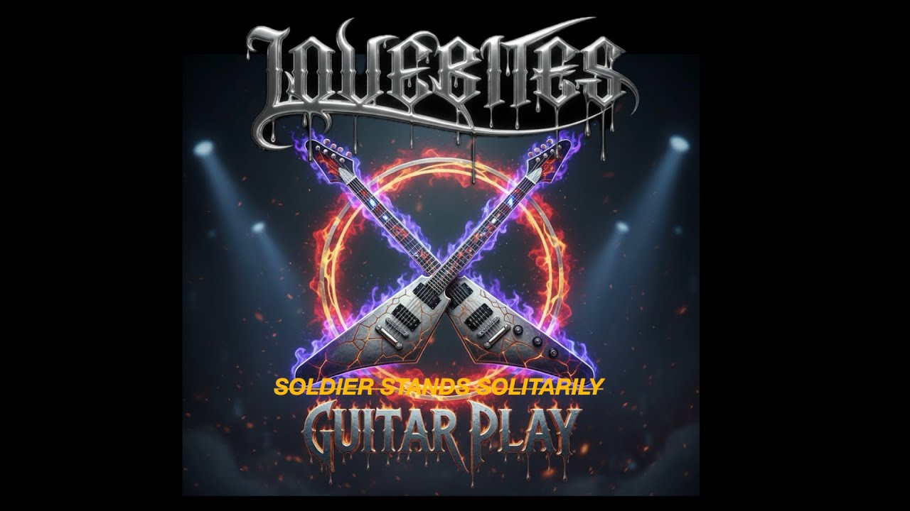 soldier stands solitarily