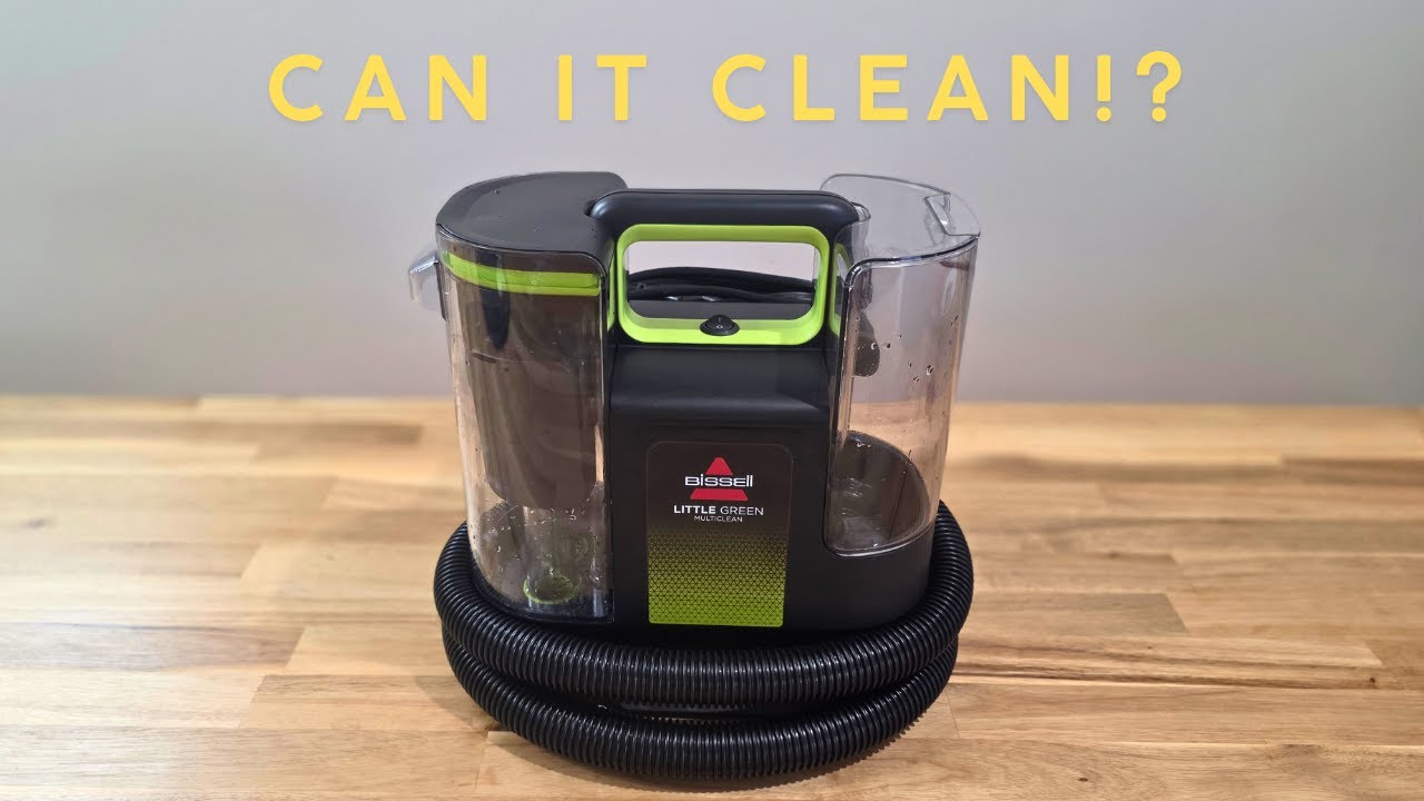 We Tried the Bissell Little Green on Messy Kids Spills! - YouTube