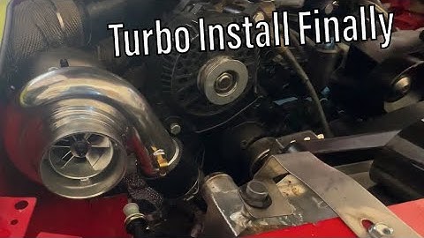 How to install On3 turbo on your  Mustang Part 5 finally