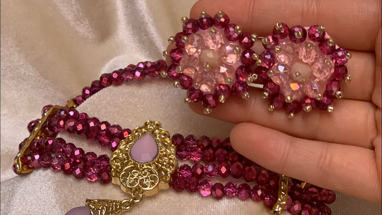 حلق الكريستال الأكثر طلبا و غير المكلف و المناسب لكل انواع الاكسسوارات | #اكسسوارات #مشروع