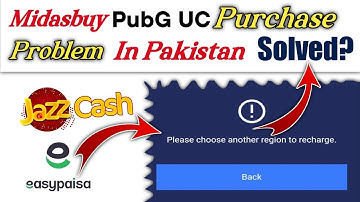 Please Choose Another Region To Recharge Midasbuy Problem| Zong Technical