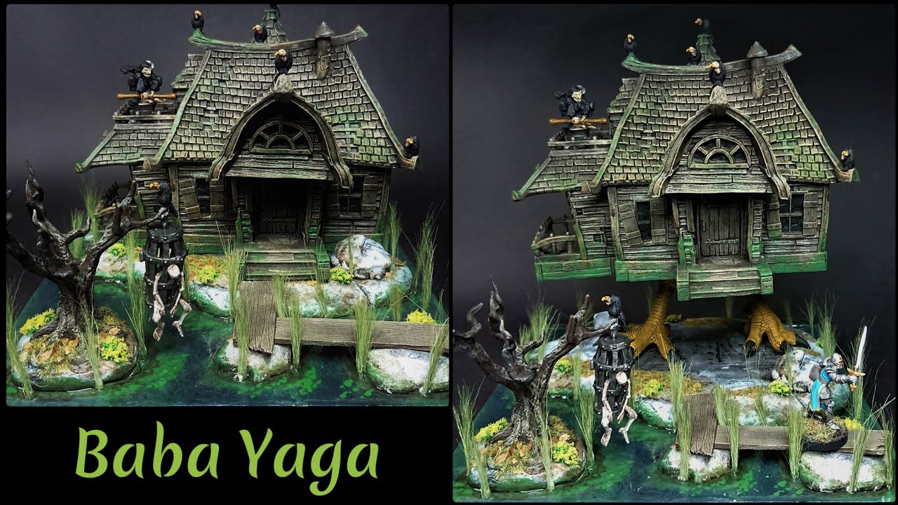 Reaper Miniatures, Time Lapse, Baba Yaga's Hut Swamp Diorama (HD) - YouTube