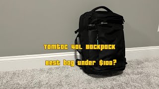 Tomtoc Navigator 40L Backpack! Great bag and even better price.