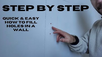 How To Fill Holes in Walls (Quick and Easy)