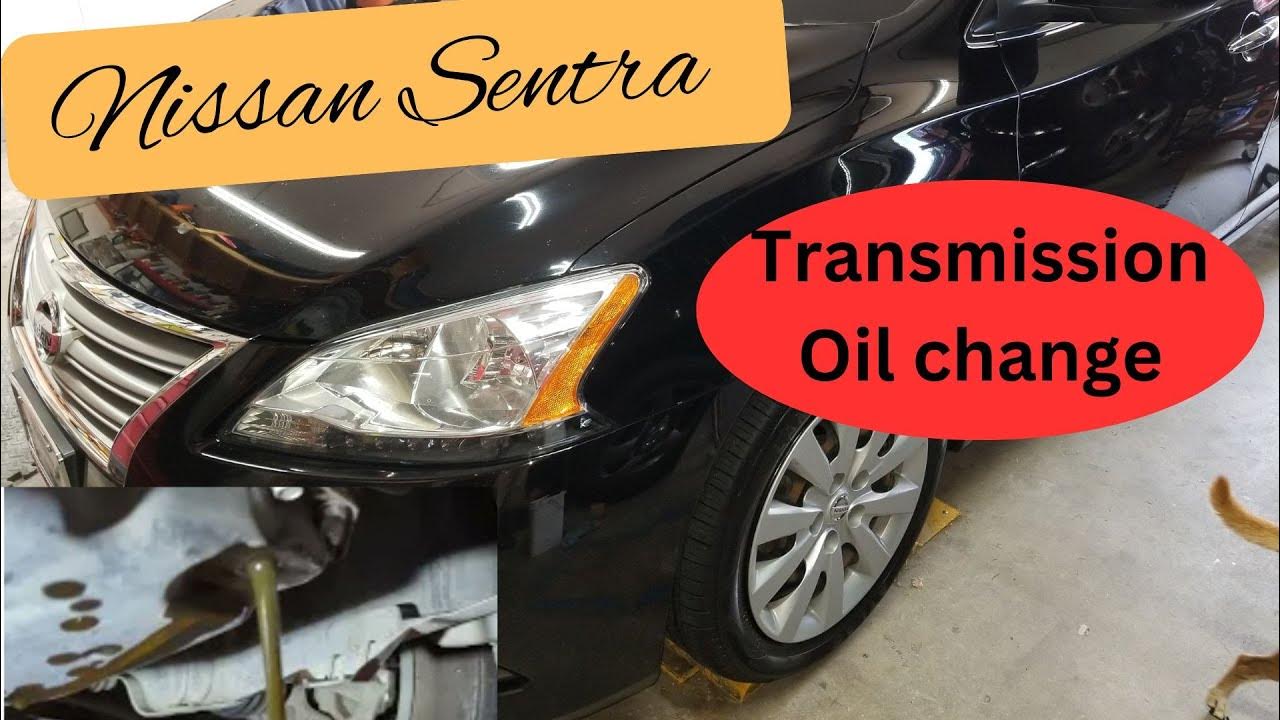 How to change transmission oil on Nissan Sentra 2014 - YouTube