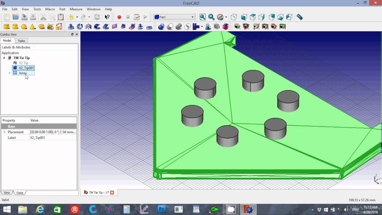 FreeCAD 0 16 STL Mesh To Part Tutorial YouTube