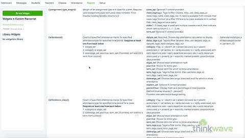 ThinkWave Help Videos 2020   Custom Transcript