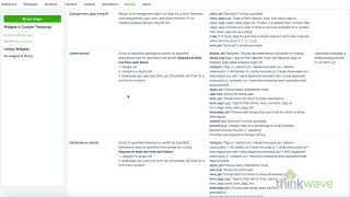Thinkwave Help Videos 2020 Custom Transcript
