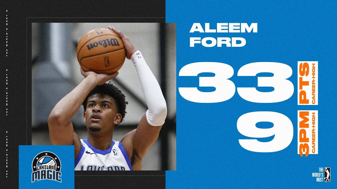 Aleem Ford Ties G League Record With 9 3PM in First Half - YouTube