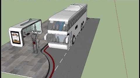 SketchUp (Pro) 8: Bus Stop (With bus) - Seanyman