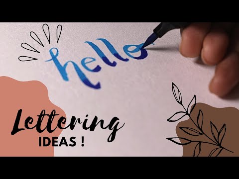 Basic hand lettering ideas! || Easy way to improve your bujo header/title styles!