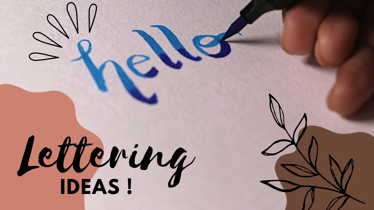 Basic hand lettering ideas! || Easy way to improve your bujo header/title styles!