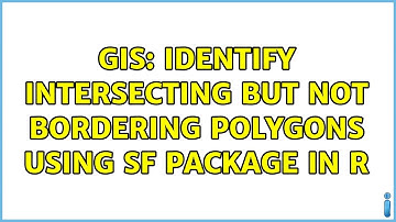 GIS: Identify intersecting but not bordering polygons using SF package in R