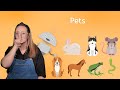 Pets  american sign language for kids