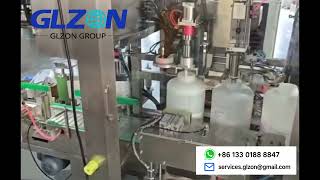 Jerrycan Filling Machine  5L–25L Liquid Filling, Capping &amp; Labeling Line for Oil &amp; Detergent [GLZON]