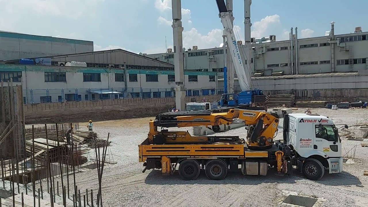 Santiye sefi: Prefabrike kolon montaji