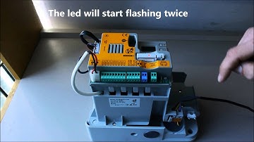 How to setup pedestrian open on Alfariss (V2 italian sliding motor 24v DC)