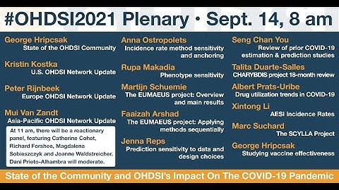 OHDSI2021 Day 1 Plenary: OHDSI