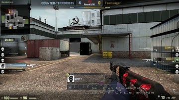 CS GO Matchmaking on Cache 1v2 clutch + defuse