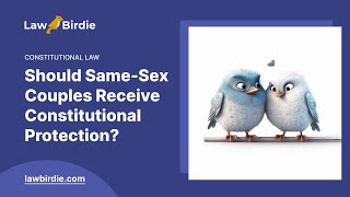 Should Same-Sex Couples Receive Constitutional Protection - Essay Example