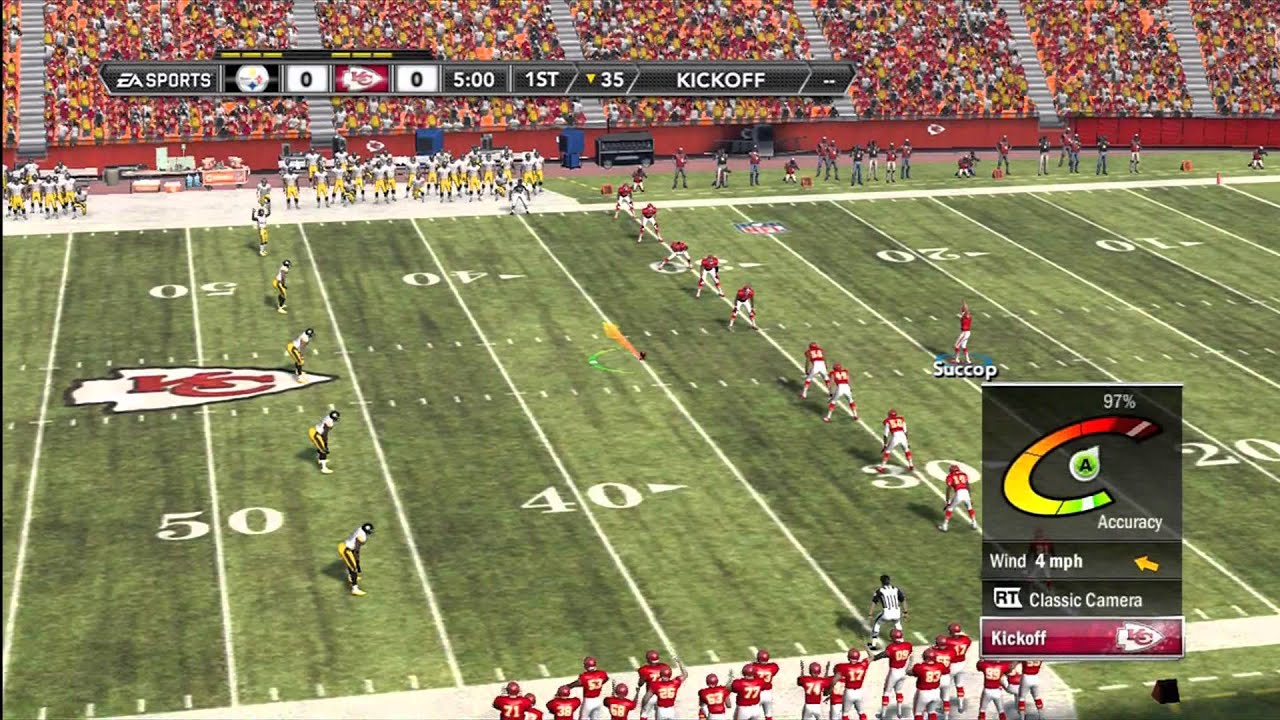 How to Surprise onside kick Madden 12 - YouTube
