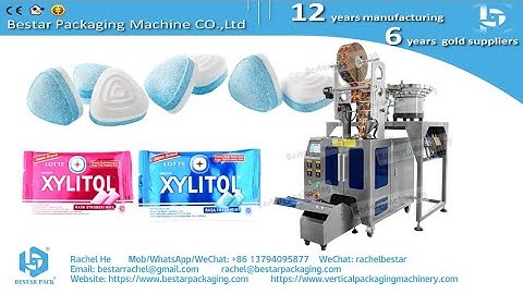 Sugar free mint candy automatic counting packing machine