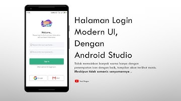Tutorial Membuat Tampilan Login Modern UI dengan Android Studio
