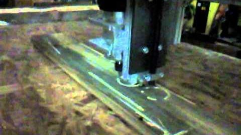 DIY 80/20 CNC router - First wood cuts