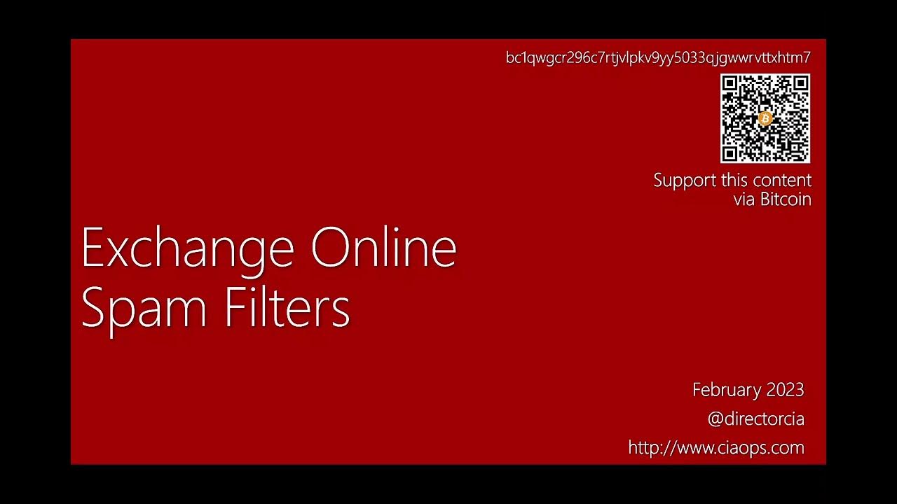 Exchange online spam filters youtube