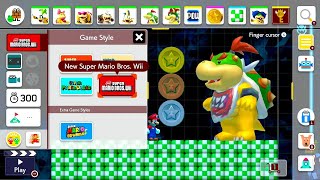 Super Mario Maker 2 -  New Style! New Super Mario Bros Wii (All Bosses)