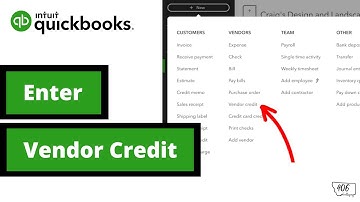 How to Enter a Vendor Credit in QuickBooks Online (2025)