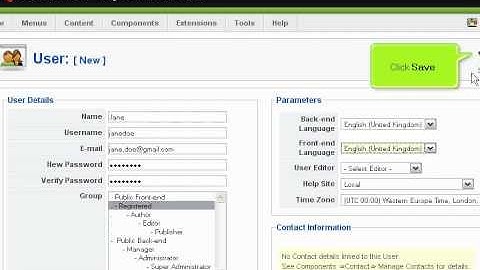 How to Use the User Manager in Joomla