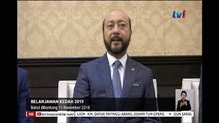 N8 -  BELANJAWAN KEDAH 2019 – BAKAL DIBENTANG 11 NOV 2018 [5 NOV 2018]