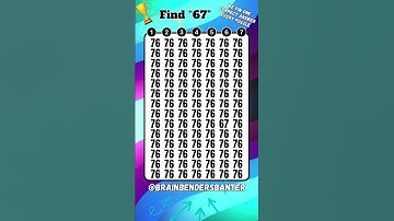 So Hard Find "67". #findthedifference #youtubeshorts #shorts #123 #trendingshorts