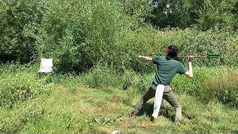 Mesoamerican Cotton Padded Armour vs Obsidian Tipped Atlatl Darts (Experiment footage)