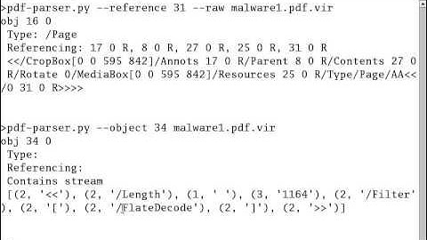 Analyzing a Malicious PDF File