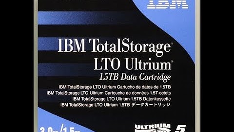 IBM LTO5 Tape Drive Working Mechanism