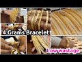 4 Grams Men's Bracelet Chain Collection Italian Designs Low wastage | Bhahubali Singapore Collection