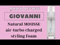 Giovanni mousse QUICK REVIEW | Curly hair product | thathappysoul