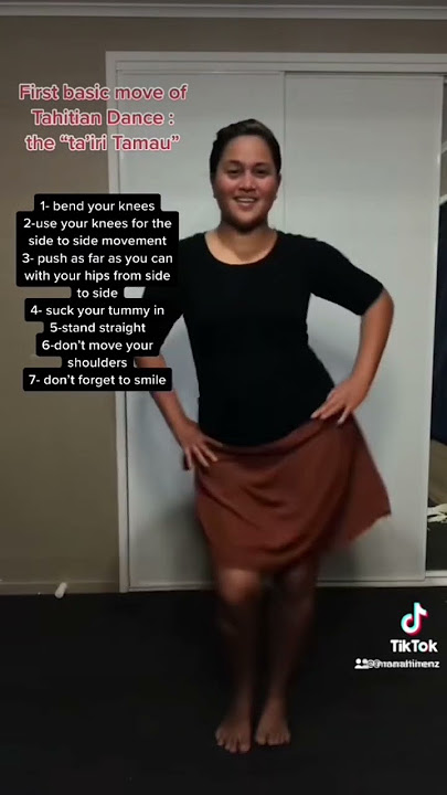 Tahitian dance basic move tuto #tahitiandance #tahitiandanceforbeginners #learntahitiandance