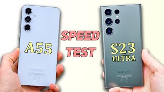 Samsung Galaxy A55 vs Samsung Galaxy S23 Ultra Speed Test