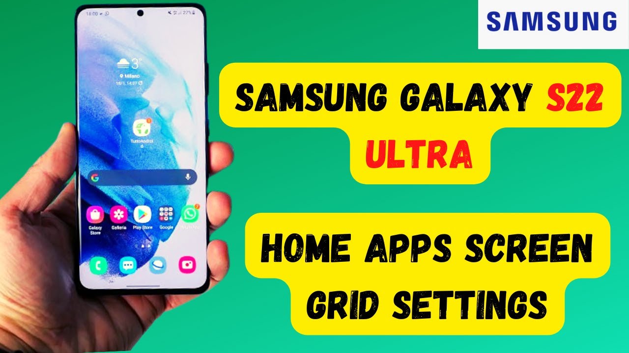 Reset Home Screen Layout Samsung S22