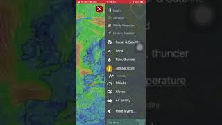 Windy app , IOS - Weather maps screenshot 2