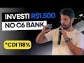 Investindo r1500 no c6 bank vai valer a pena 08  montando uma carteira de investimento do zero